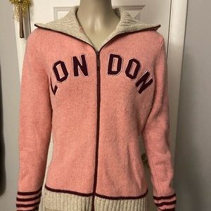 Pink London Zip-Up Wool Jacket